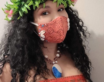Hawaiian masks Moana inspired masks Party favors, Kids Costumes Dress up
