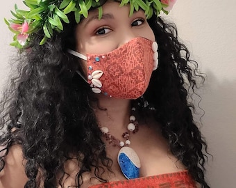 Moana Inspired Face Mask