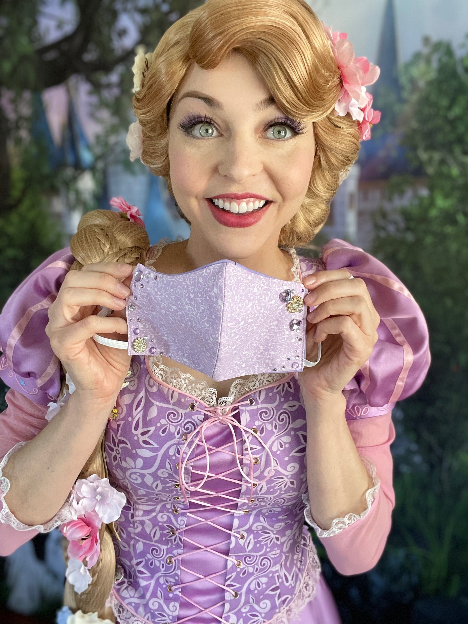 Tangled Rapunzel Inspired Mask Etsy