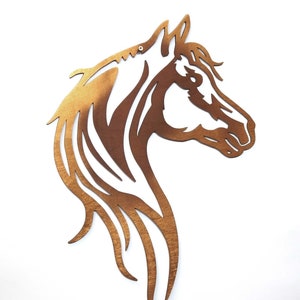 Wooden wall decoration horse mural horse head wall decoration gift living room bedroom idea gift wall decoration stable children XXL