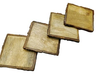 Sous-verre en bois fait main, sous-verre en bois de teck, sous-verre, sous-verres à thé, porte-gobelets, sous-verres à café, sous-verres à thé carré, porte-gobelet, cadeaux en bois