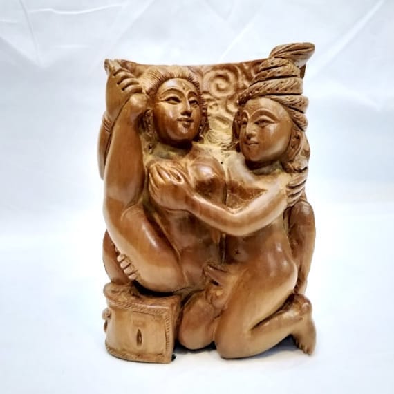 Sandalwood Erotic Figure Erotic Statue Kamasutra Sex Nude - Etsy