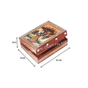 Sheeshamhouten speelkaartendoos, pokerkaartdoos, edelsteenschilderijdoos, messing inlegwerk, sieradendoos, geschenkdozen, chocoladedoos, snuisterijdoosje