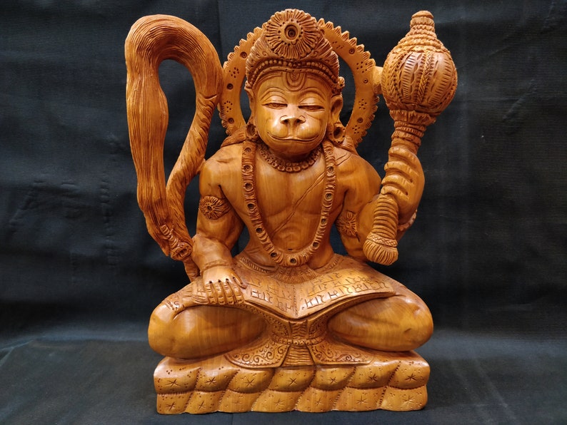 Buy Hanuman Statue, Lord Hanuman Sculptures, Spiritual Gifts, Wooden