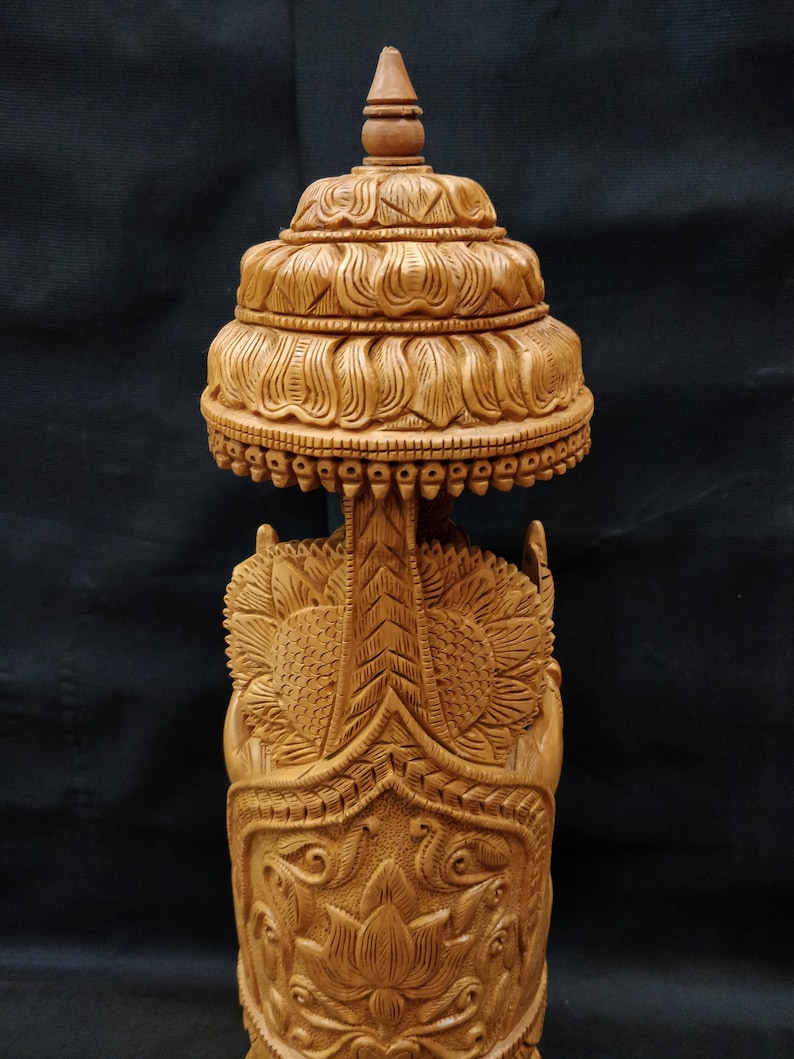 Ganesha Statue Wooden Ganesha Wooden Decorative Statues Etsy UK