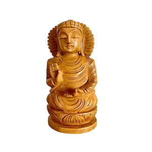 Gautama Buddha, Wooden Buddha, Tibetan Buddha, Meditating Buddha, Buddha Statue, shakyamuni buddha, gotoma, Home Decor, siddhartha gautama