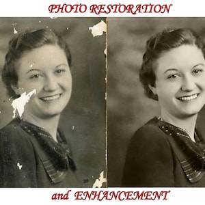Professional Photo Restoration Old Damages Image Repair Editing Retouch Photography Color Fix Tear Remove  Enhance Picture