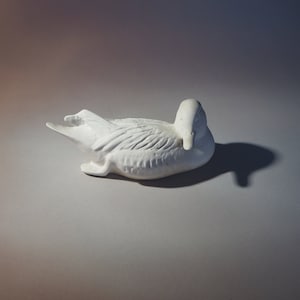 Vintage Porcelain Figurine Statuette  Duck. LFK Leningrad Porcelain Factory
