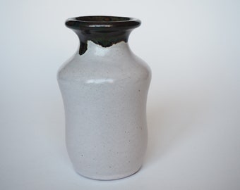 Nordic Vintage Small Vase Small Glazed Pottery Vase Nordic Design Collectible Item Retro Vase