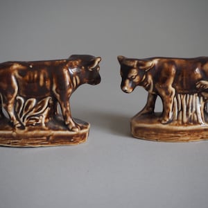 Set of Two Cow Figurines Made in England