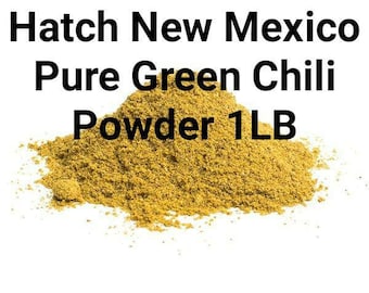 Green Chili Powder From Hatch New Mexico 1 Pound Pure Green Chile Powder Hot