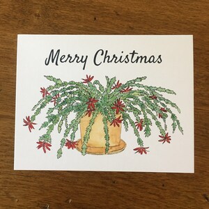 Joyeux Noël Cactus - Carte de voeux vierge