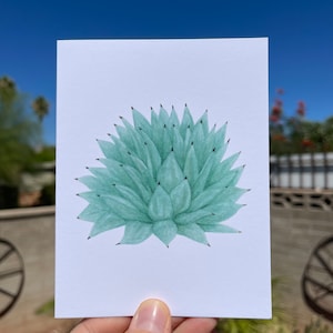 Carte de voeux vierge Parry's Agave