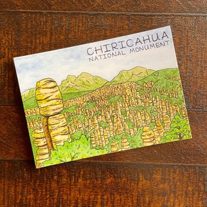 Carte postale 5 x 7 Monument national de Chiricahua