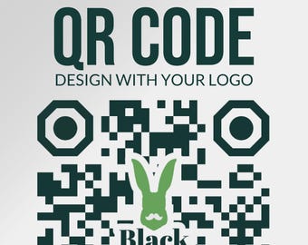 Custom QR Code Design with Logo (Digital Download)