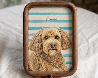 Custom Pet Portrait Watercolor Painting | Dog Memorial Art (Digital Download)