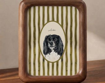 Custom Pet Portrait using pet photo: Dog Memorial, Personalized Artwork