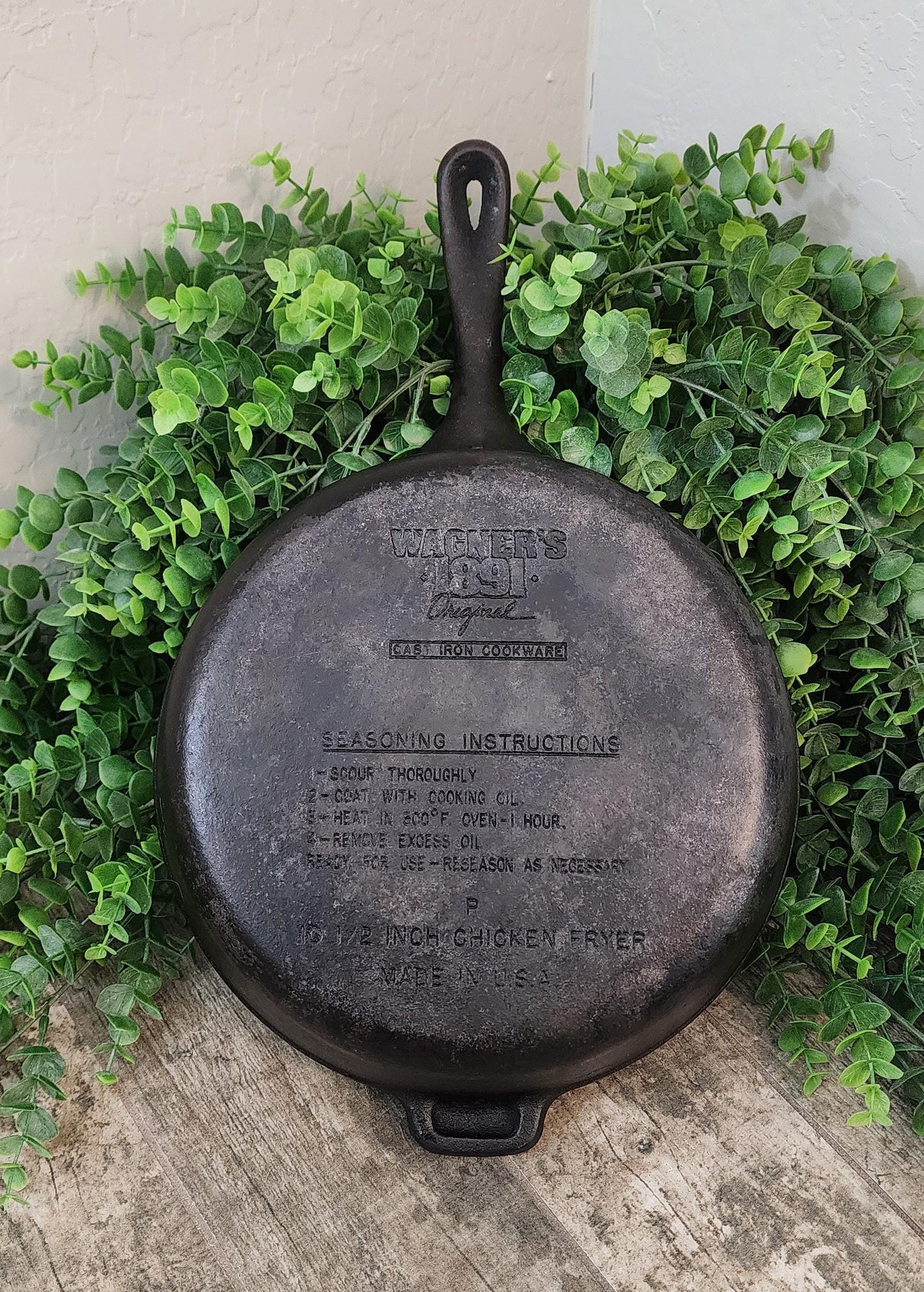 Vintage Wagner's 1891 Original Anniversary Cast Iron 10.5
