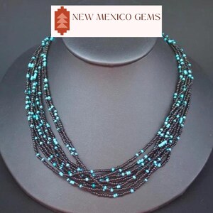 Multi Strand Seed Bead Necklace, Glass Seed Beads, Southwestern Necklace, Southwestern Jewelry, Classic Necklace, Necklace Sets