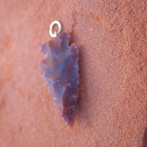 Natural Handmade Arrowhead Pendant, Indigenous Arrowhead, Arrowhead Jewelry, Natural Made Arrowhead