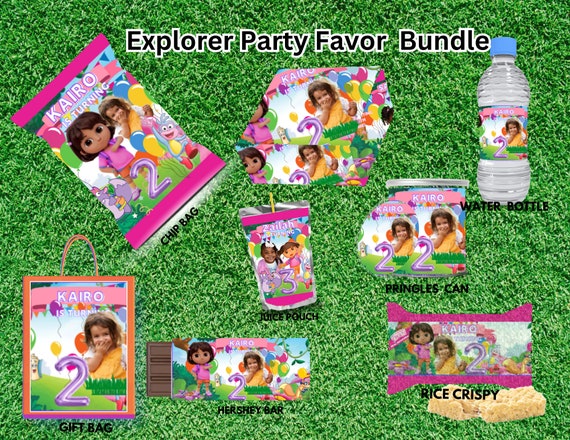 Explorer Party favors, party package, DIGITAL files, Printable Party Kit, Digital Only NOT EDITABLE templates