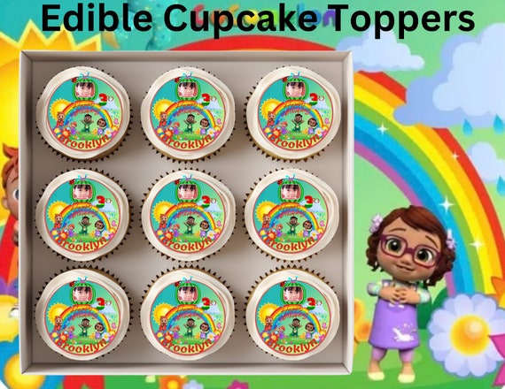 Coco Character Edible Cupcake toppers Customizable Designs, Pre-cut for Cupcakes, Cookies & Cakes! Vegan Kosher!