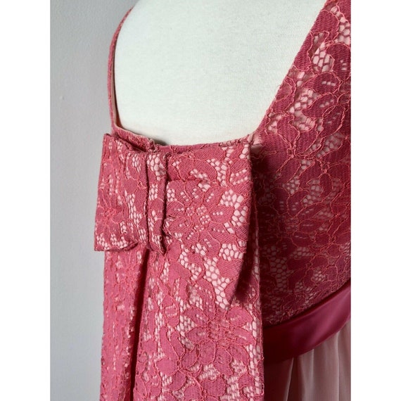 Vtg 1970s 60s Pretty in Pink Prom Dress  |  Women… - image 8