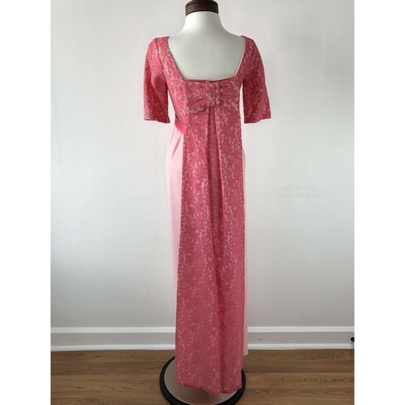 Vtg 1970s 60s Pretty in Pink Prom Dress  |  Women… - image 3