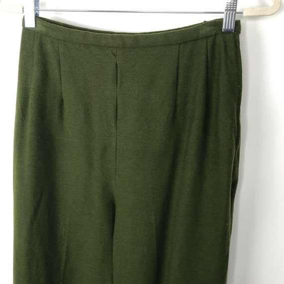 Sportempos VTG Green Wool Skinny Stirrup Pants  |… - image 2