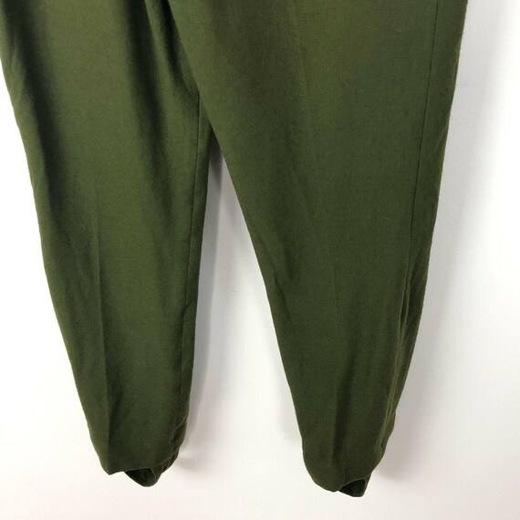 Sportempos VTG Green Wool Skinny Stirrup Pants  |… - image 6