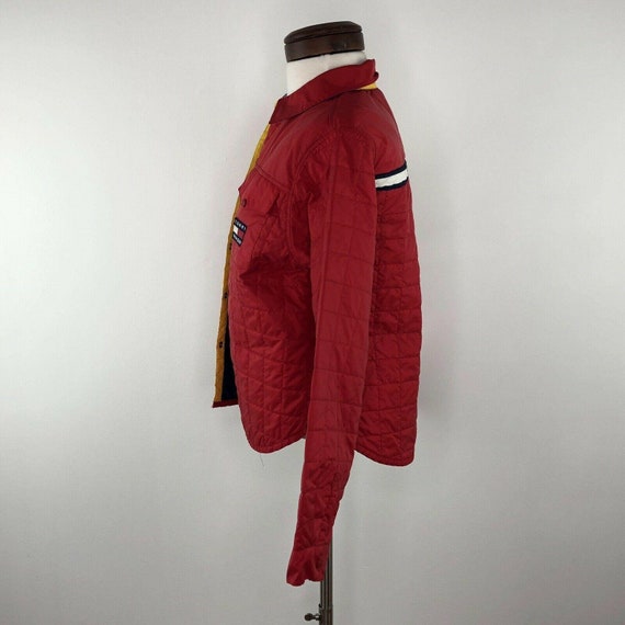 Tommy Hilfiger Vtg 90s Tommy Girl Red Quilted Box… - image 3