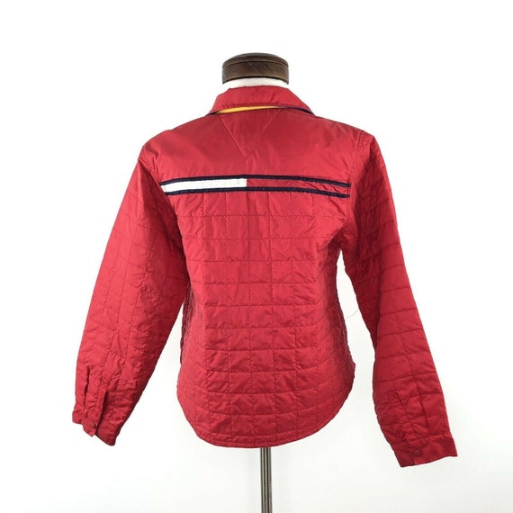 Tommy Hilfiger Vtg 90s Tommy Girl Red Quilted Box… - image 4