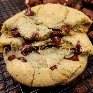 Mint Chocolate Chip Gift Cookies - Handmade Dozen for Any Occasion, Ideal for Birthday and Thank You Presents