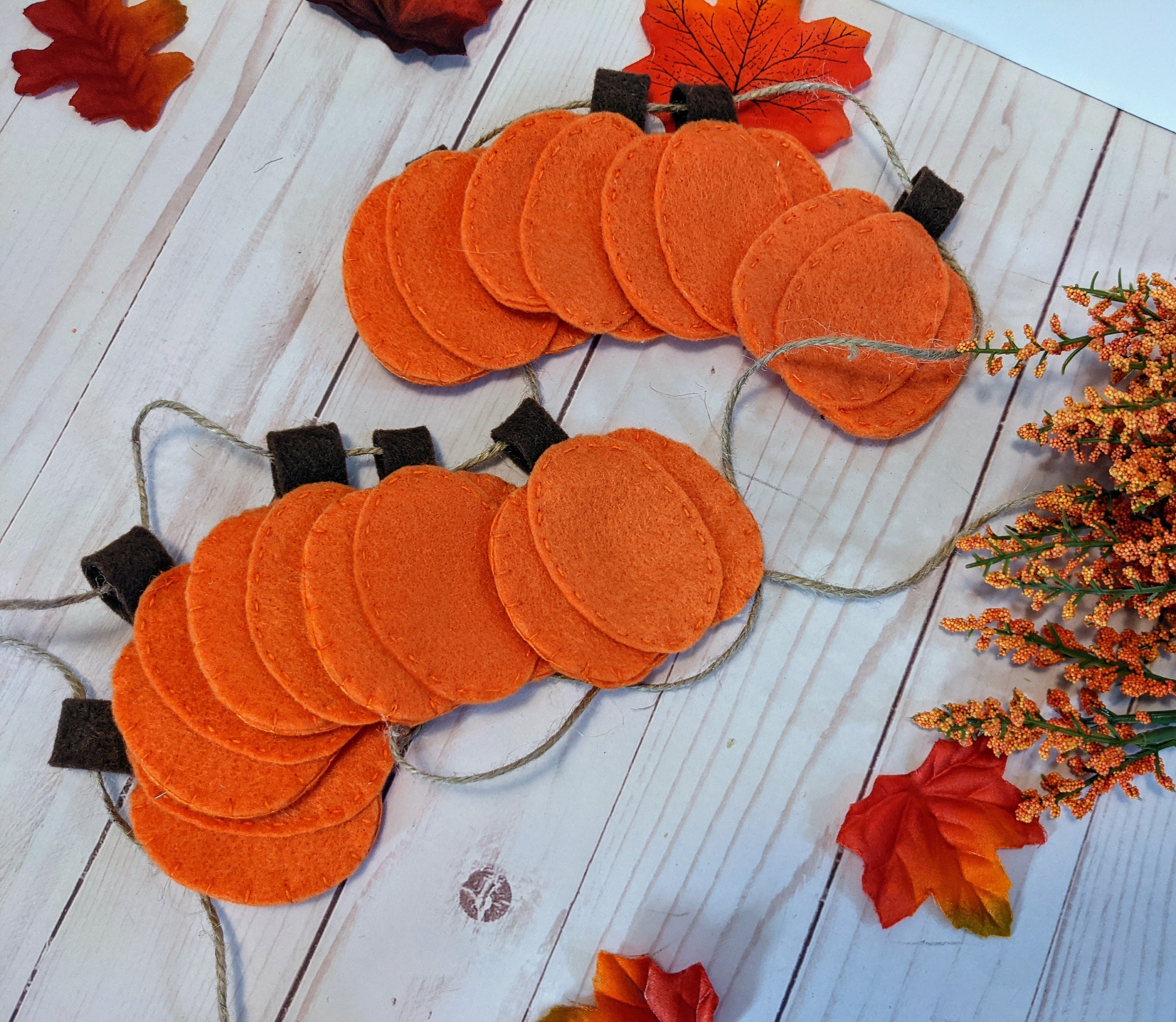 felt pumpkin garland hand stitched Felt Pumpkin Garland
Felt Pumpkin Garland Hand Stitched Pumpkins Harvest Decor