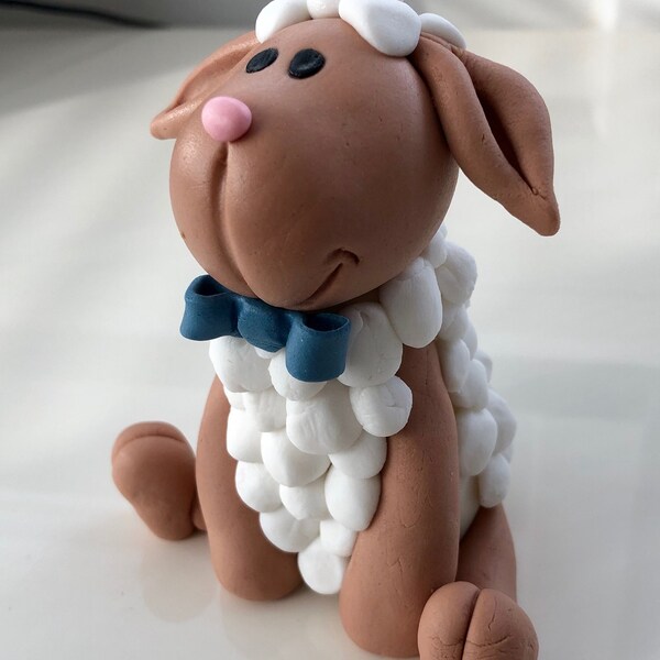 Tortendeko Aufleger Fondant Kinder Geburtstag Taufe Tortenfiguren Schaf Ostern Lamm