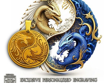 ペンダント「バトル・オブ・ドラゴンズ 陰陽の天秤」