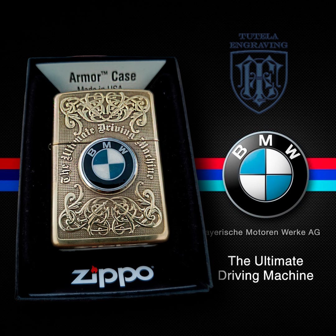 ◇希少非売品未使用 1950年代！BMW BMWロゴ刻印 店頭用 オイルライター