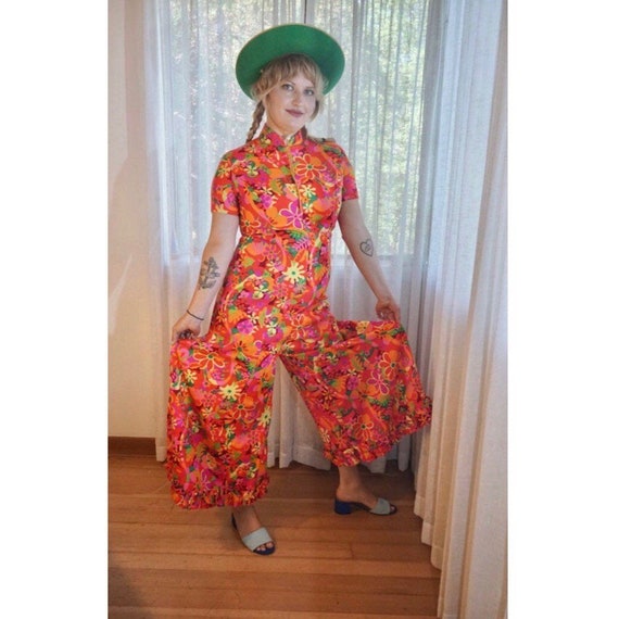 1960's Tropical Jumpsuit