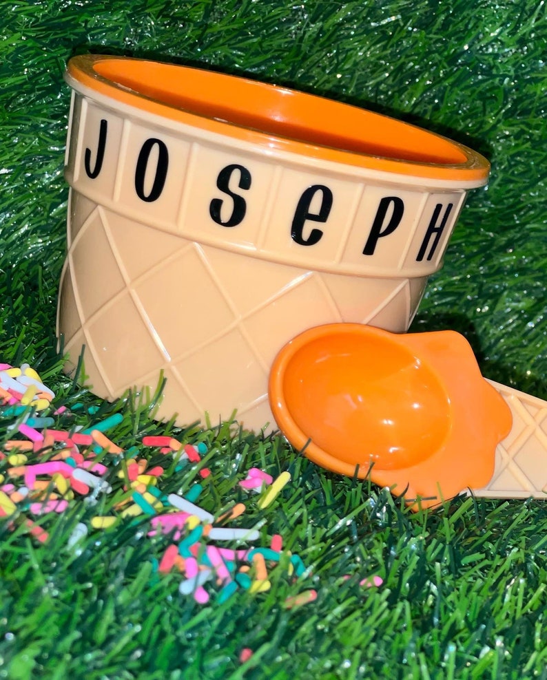 Ice Cream Bowl & Spoon Set Etsy