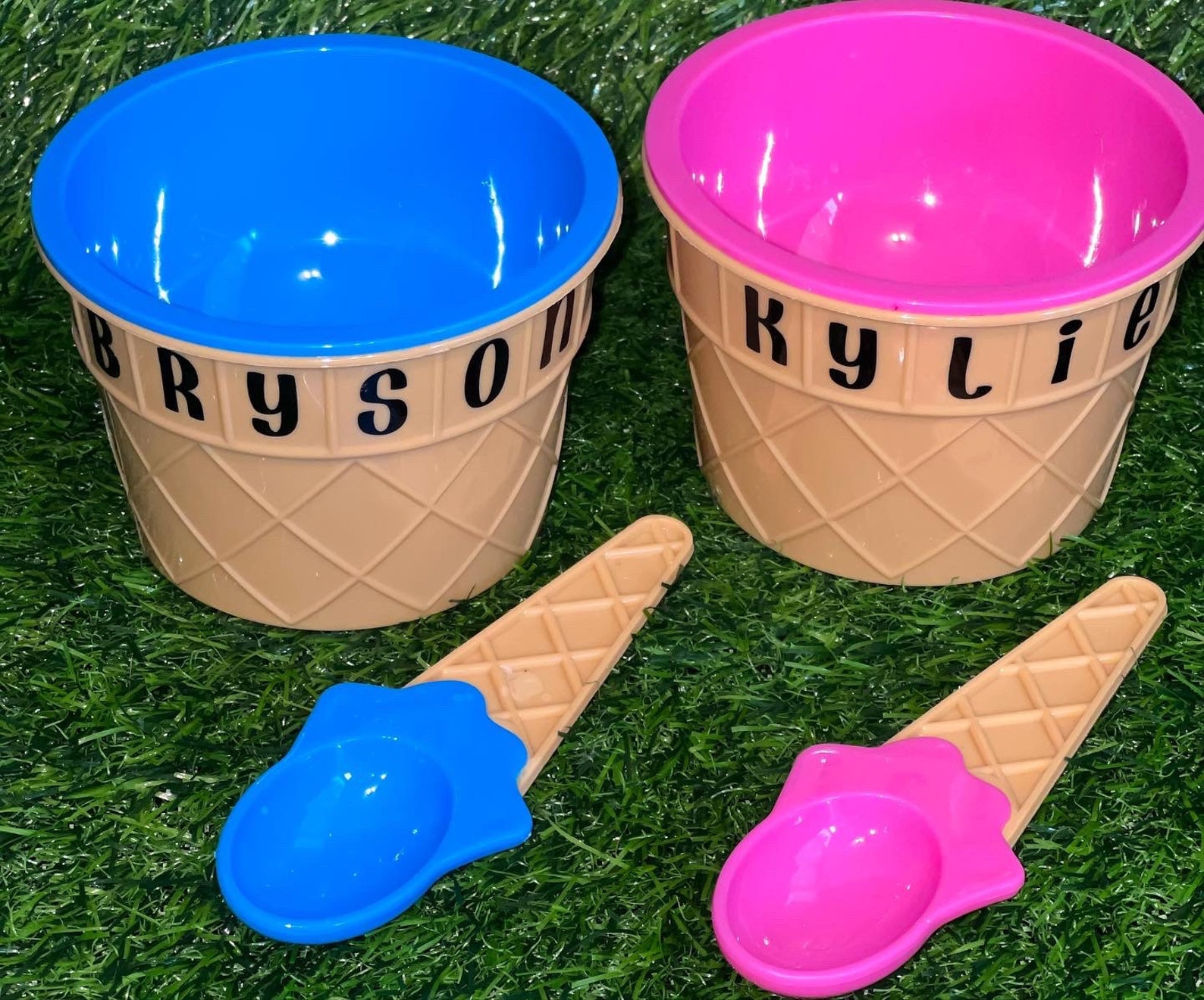 Ice Cream Bowl & Spoon Set Etsy