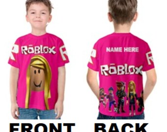 Roblox Shirt Boy Etsy - roblox unisex kid s custom made t shirt choose background color available in sizes 2 3 4 5 6 7 8 10 12 14 16 18