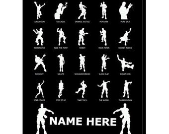 emote dancers floss fleece blanket choose size - fortnite sewing material