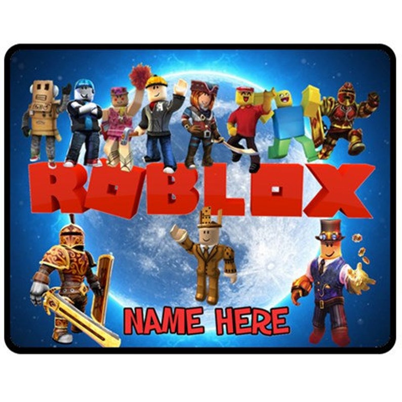 Roblox Fleece Blanket Choose Sizes And Background Color Etsy - image 0
