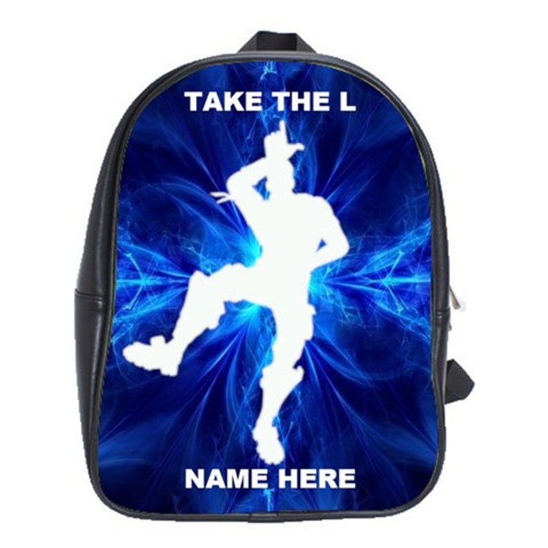 Take The L Emote Dancer 100 Genuine Leather Backpack Any Background Color Or Any Dancers Of Choice Free Personalization - 