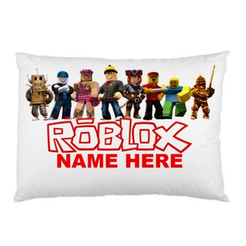 Roblox Custom Made Standard Size Pillow Case Choose Background Color - image 0