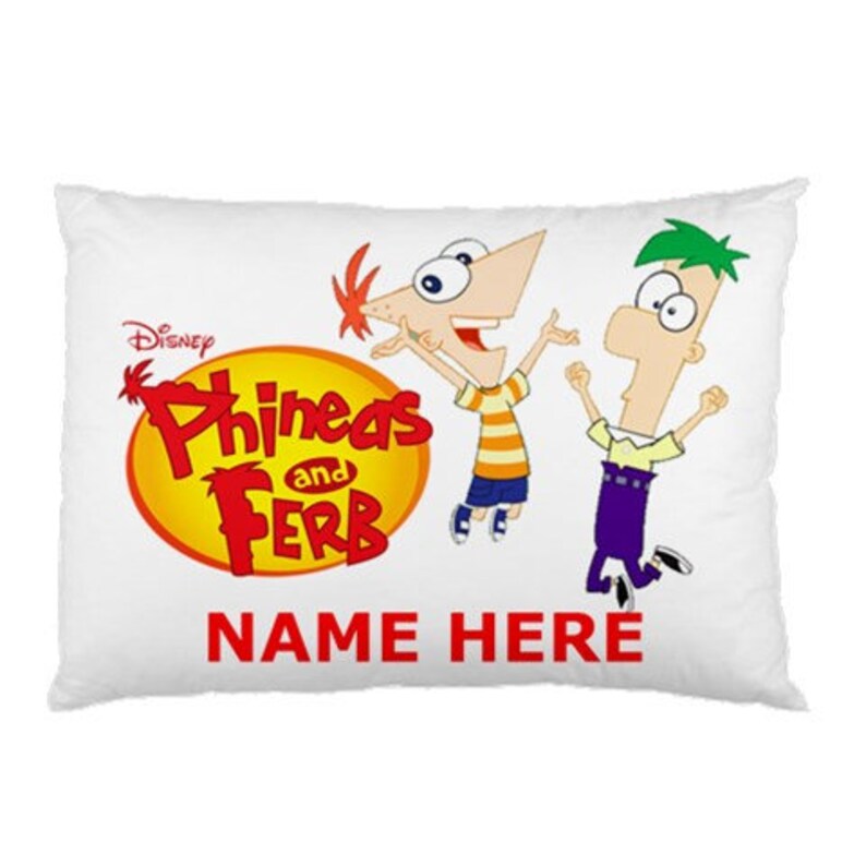 Phineas And Ferb Standard Size Custom Made Pillow Case Etsy