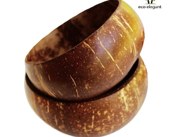 Coconut Shell Bowls Wholesale Set | Jumbo Sizes 10–50 pcs | 100% Natural Eco Friendly Organic | Zero Waste Tableware