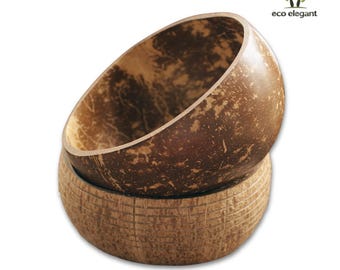 Coconut Shell Bowls Set | 10–50pcs Assorted Sizes | Serving Bowls | Natural Eco Friendly Organic