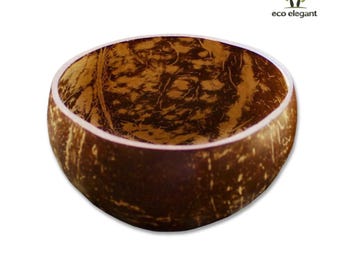 Coconut Shell Bowls | 6pcs Jumbo Set | Serving Bowls | Natural Eco Friendly Organic