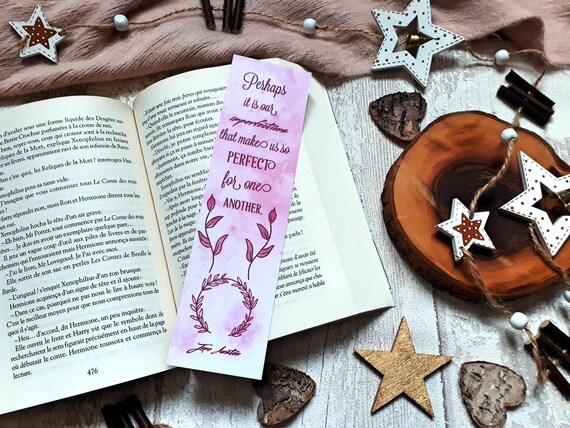 Bookmark Citation Jane Austen Large Format Etsy Bookmark Citation Jane Austen Large Format Etsy
